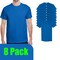 Gildan Unisex Neon Blue Crewneck T-Shirt Blanks for Crafting, Printing & Design Projects